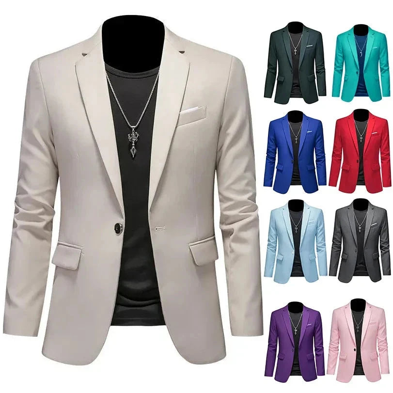 Blazer Masculino Esporte Fino Liso TERNO006 G4 Sr Aflha