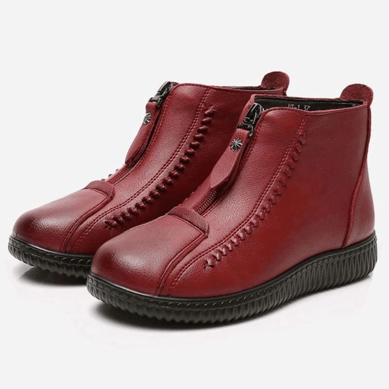 Bota de Inverno Impermeável com Interior Aveludado Hot Comfort FEMININO - CALÇADOS - BOTA DE INVERNO 2 Dashui Vermelho 34