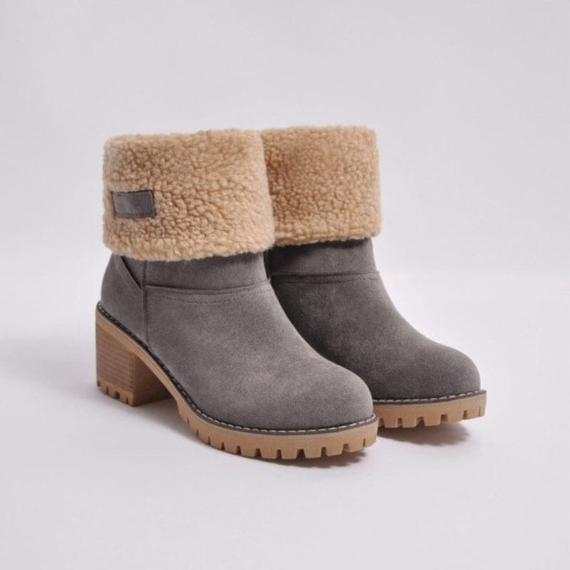 Bota Feminina Dobrável 2 em 1 FEMININO - CALÇADOS - BOTA DOBRÁVEL Dashui 35 Cinza