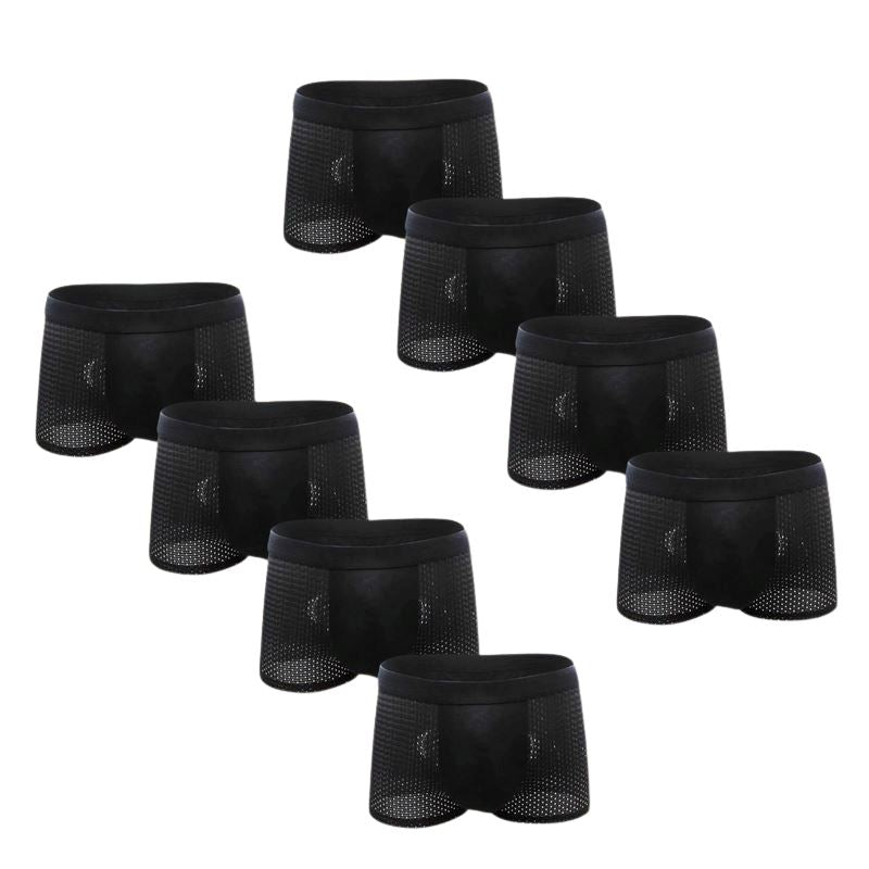 Kit Cuecas Premium Respiráveis - Pague 4, Leve 8 Roupas (Cueca 2) Dm Stores Pretas P