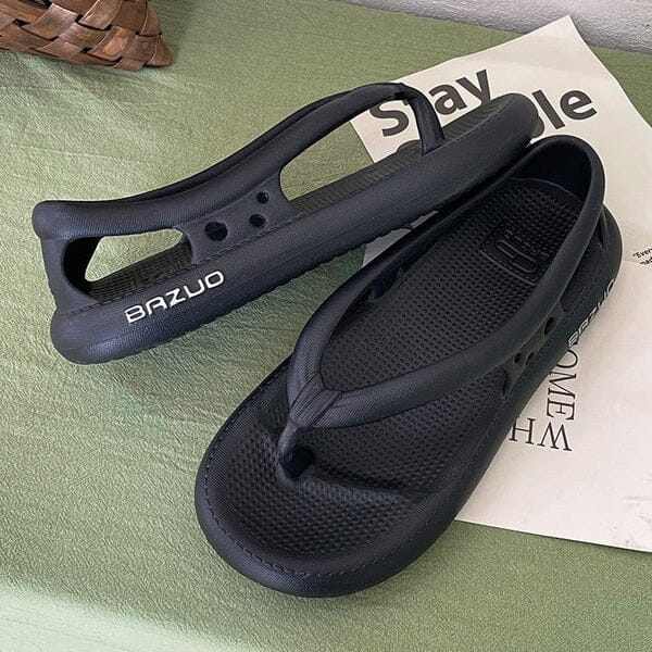 Sandália Anatômica Nuvem 2.0 - Confortável e Antiderrapante Calçados (Sandália Feminina 14) Dm Stores 34 Preto
