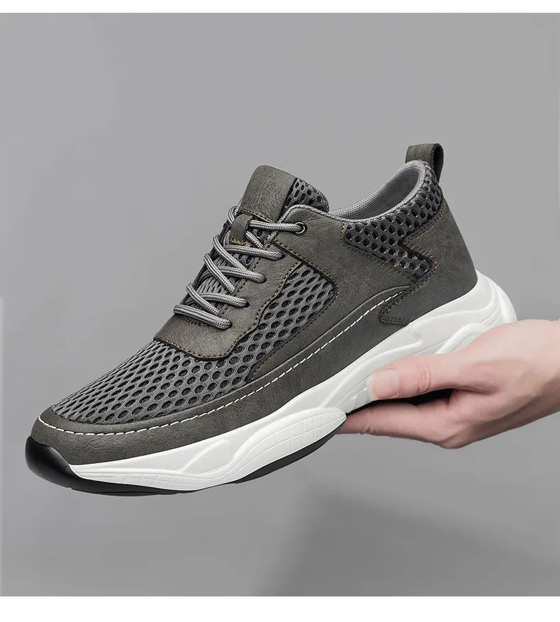 Tênis Respirável Masculino Eleva Altura – Conforto Ortopédico MASCULINO - CALÇADOS - TENIS 11 Dm Stores