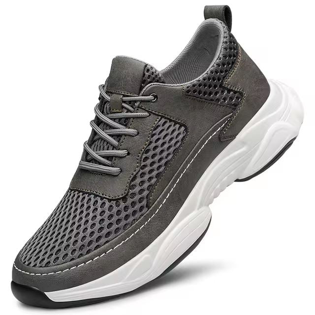 Tênis Respirável Masculino Eleva Altura – Conforto Ortopédico MASCULINO - CALÇADOS - TENIS 11 Dm Stores Cinza 37