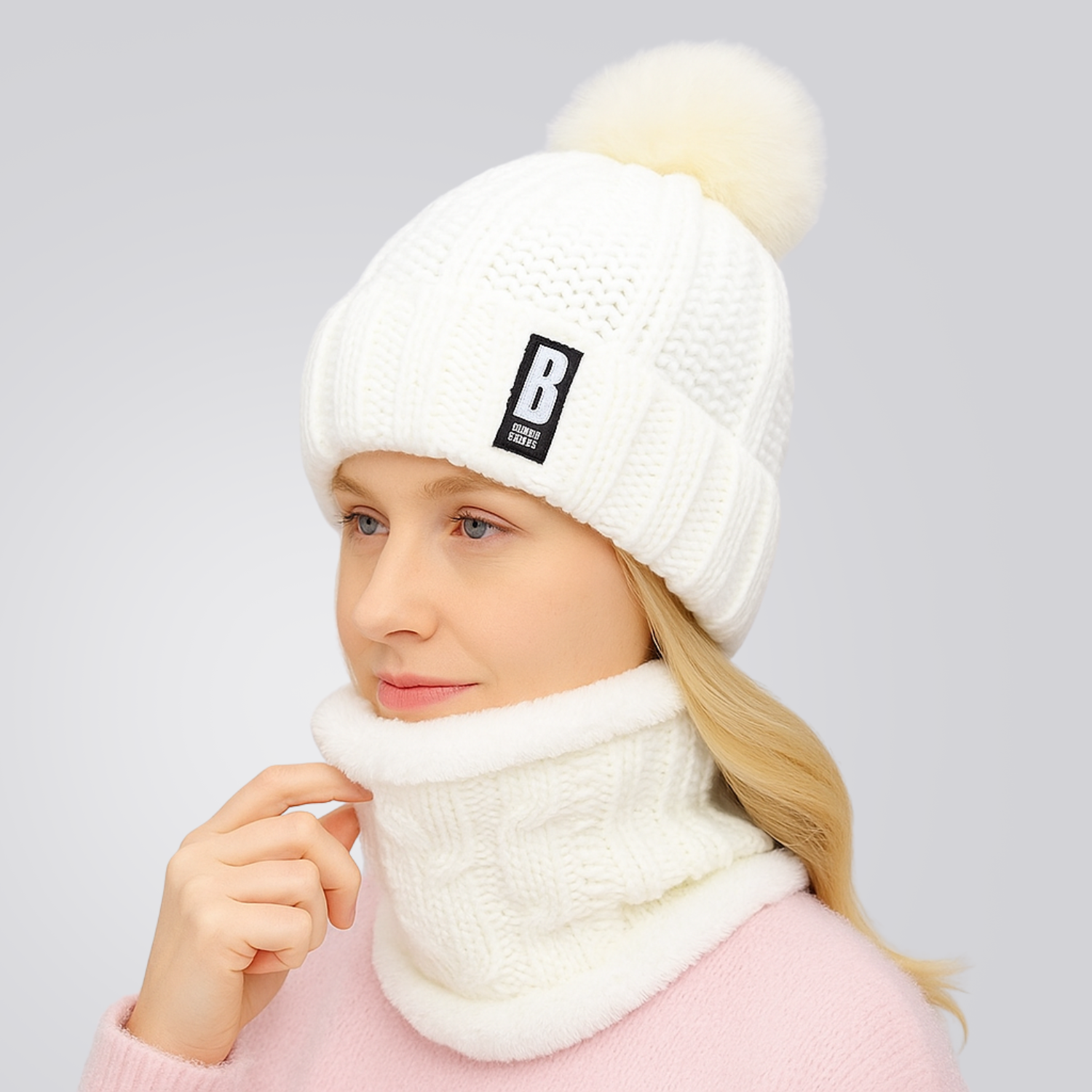 Gorro e Protetor de Pescoço Feminino Confort
