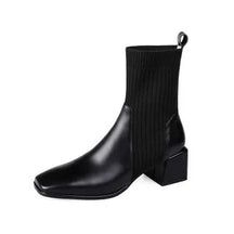 Bota de Couro Salto Bloco Euphoric