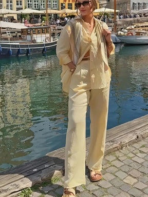 Conjunto Linho Essência Marina