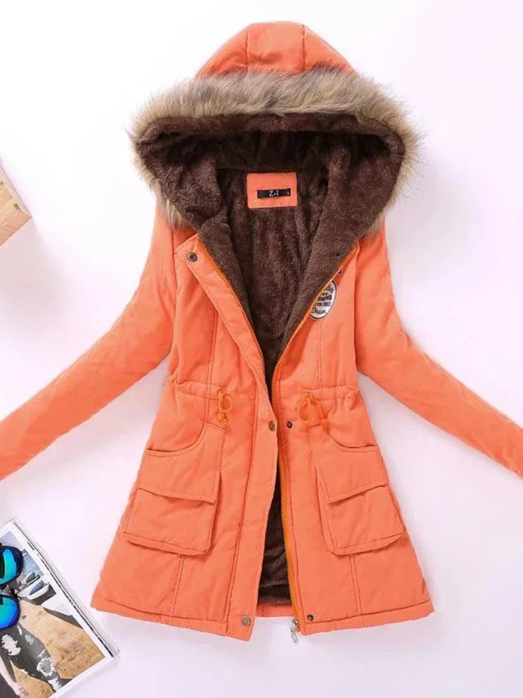 Jaqueta Parka Feminina Acolchoada com Saphira