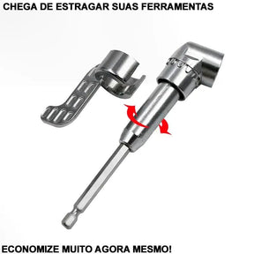 Adaptador Angular PowerMax 105° para Broca e Parafusadeira [COMPRE 1, LEVE 2 + BRINDE] UNISSEX - CASA - FERRAMENTAS - ADAPTADOR BROCA Dm Stores Grande 