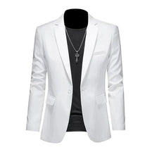 Blazer Masculino Esporte Fino Liso TERNO006 G4 Sr Aflha Branco P 