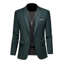 Blazer Masculino Esporte Fino Liso TERNO006 G4 Sr Aflha Exército verde P 