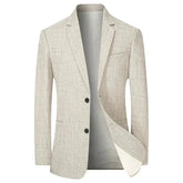 Blazer Masculino Esporte Fino TERNO002 G4 Sr Aflha Cáqui P 