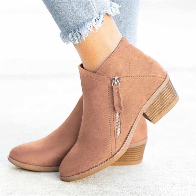 Bota Feminina de Salto FEMININO - CALÇADOS - BOTA DE SALTO Dashui Khaki 35 