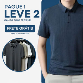 Camisa Polo Brisa Seda Gelo - [Pague 1 Leve 2] MASCULINO - ROUPAS - CAMISA 8 Dm Stores 