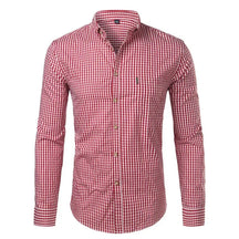 Camisa Social Masculina Manga Longa CAMISA002 G2 Sr Alpha Vermelho 38 