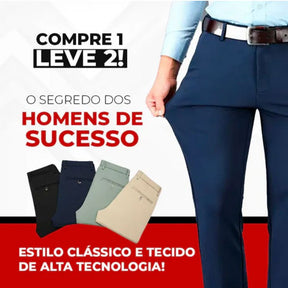 COMPRE 1 E LEVE 2 | Calça Social Clássica Alfaiataria Gentleman 2024 + Brinde Cinto Social Couro MASCULINO - ROUPAS - CALÇA 10 Dm Stores 