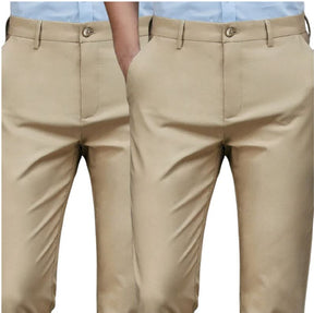 COMPRE 1 E LEVE 2 | Calça Social Clássica Alfaiataria Gentleman 2024 + Brinde Cinto Social Couro MASCULINO - ROUPAS - CALÇA 10 Dm Stores Marrom + Marrom P (38) 