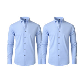 Compre 1 Leve 2 | Camisa Social Ultra Confort Anti amassados + Relogio de Brinde 131 A minha loja 