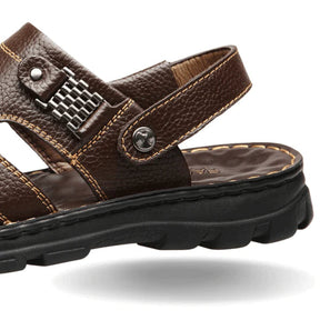 Sandália Ortopédica em Couro Legítimo Calçados (Sandália Masculina 6) Dm Stores 