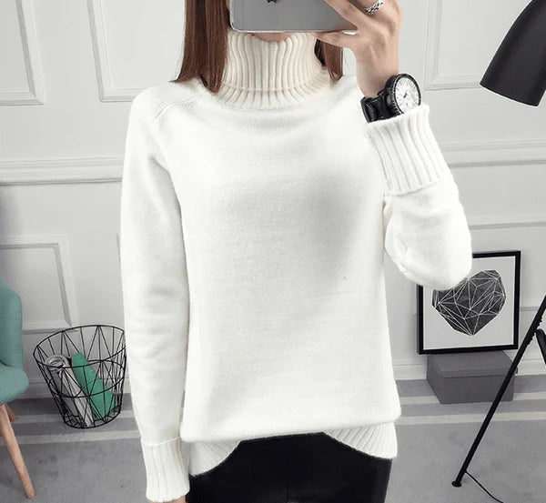 Suéter Feminino com Gola Alta | Soft Warmth [COMPRE 1 LEVE 2] Roupas (Suéter Feminino 2) Dm Stores 