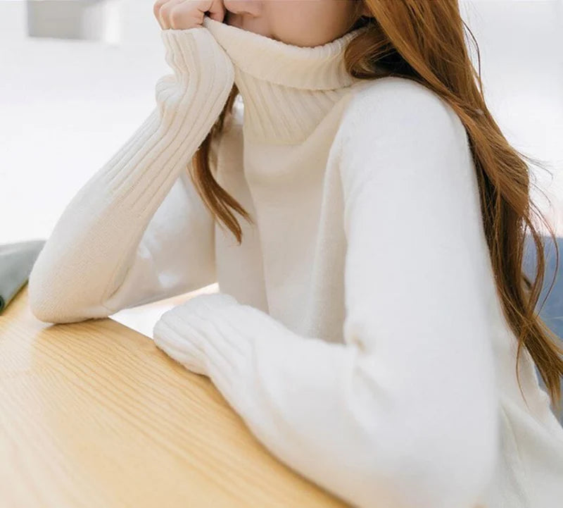 Suéter Feminino com Gola Alta | Soft Warmth [COMPRE 1 LEVE 2] Roupas (Suéter Feminino 2) Dm Stores 